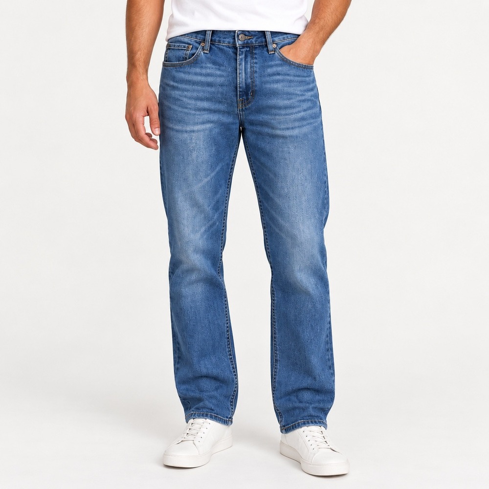 Truth + Theory Men's 34x32 Medium Wash Straight Leg Jeans Classic 5 Pocket Denim